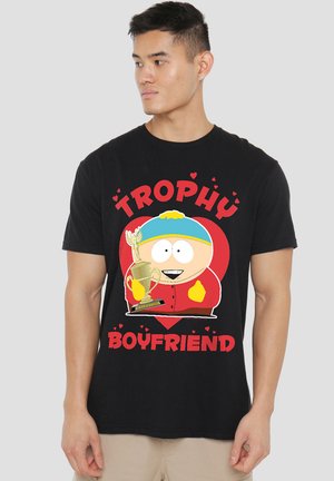 SOUTH PARK VALENTINES DAY CARTMAN TROPHY BOYFRIEND - Print T-shirt - black