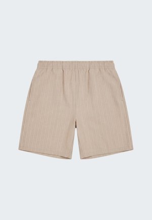 Project X Paris, SHORT À RAYURES AVEC TAILLE ÉLASTIQUÉE - Shorts - beige