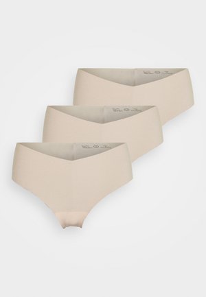 NO SHOW HIGH WAIST 3 PACK - Alushousut - nude