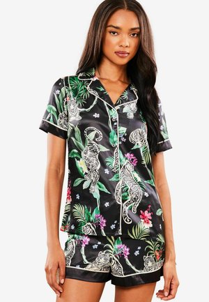 Lipsy SHORT SLEEVE-REGULAR FIT SET - Nachtwäsche Set - black tigerlily