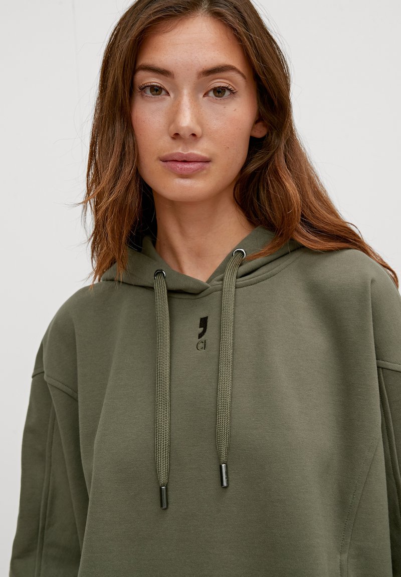 comma casual identity Hoodie - olivgrün/khaki - Zalando.de