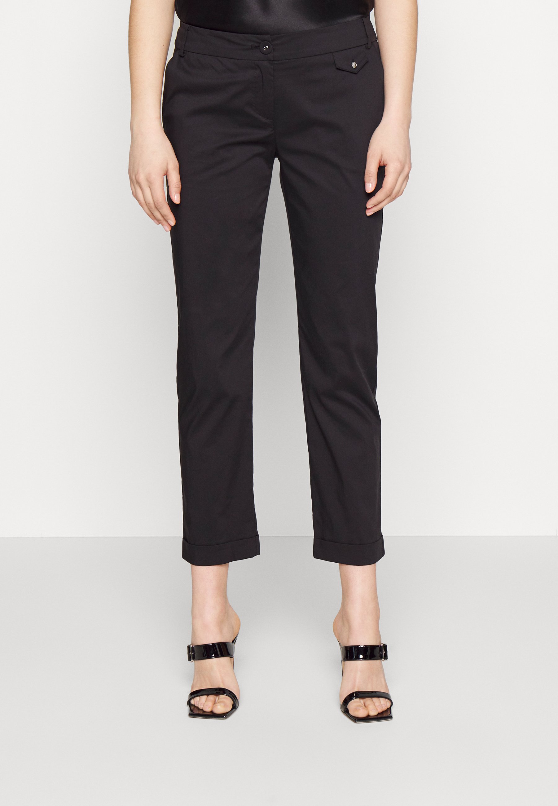 Patrizia Pepe PANTALONI TROUSERS - Broek - nero/Zwart - Zalando.nl