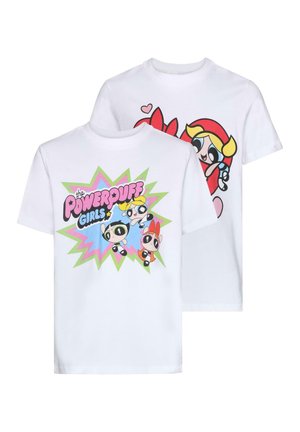 2 PACK - Print T-shirt - white white