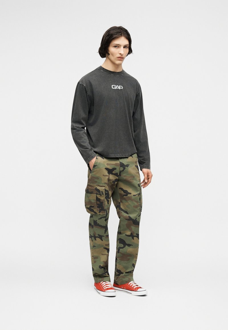 Pantalon Cargo Garçon Gap Taille 16 Camouflage Vert Jambe Droite - Neuf Avec étiquettes