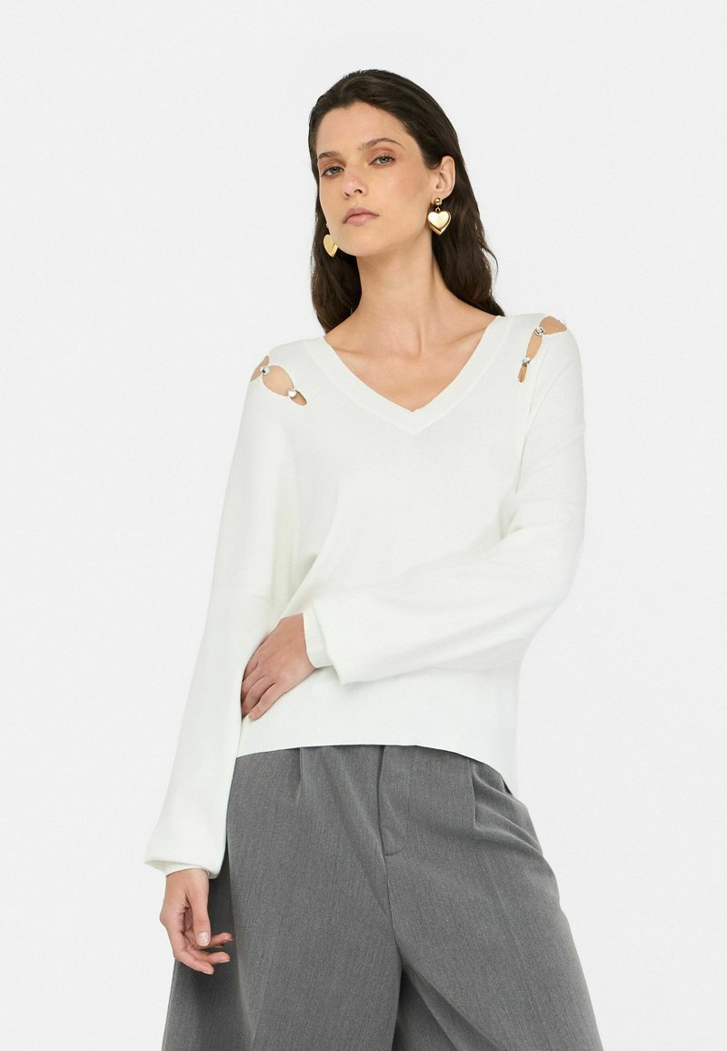 LIU JO GEMSTONES - Maglione - white