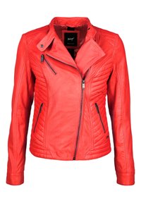 Maze SALLY - Lederjacke - flame red/hellrot