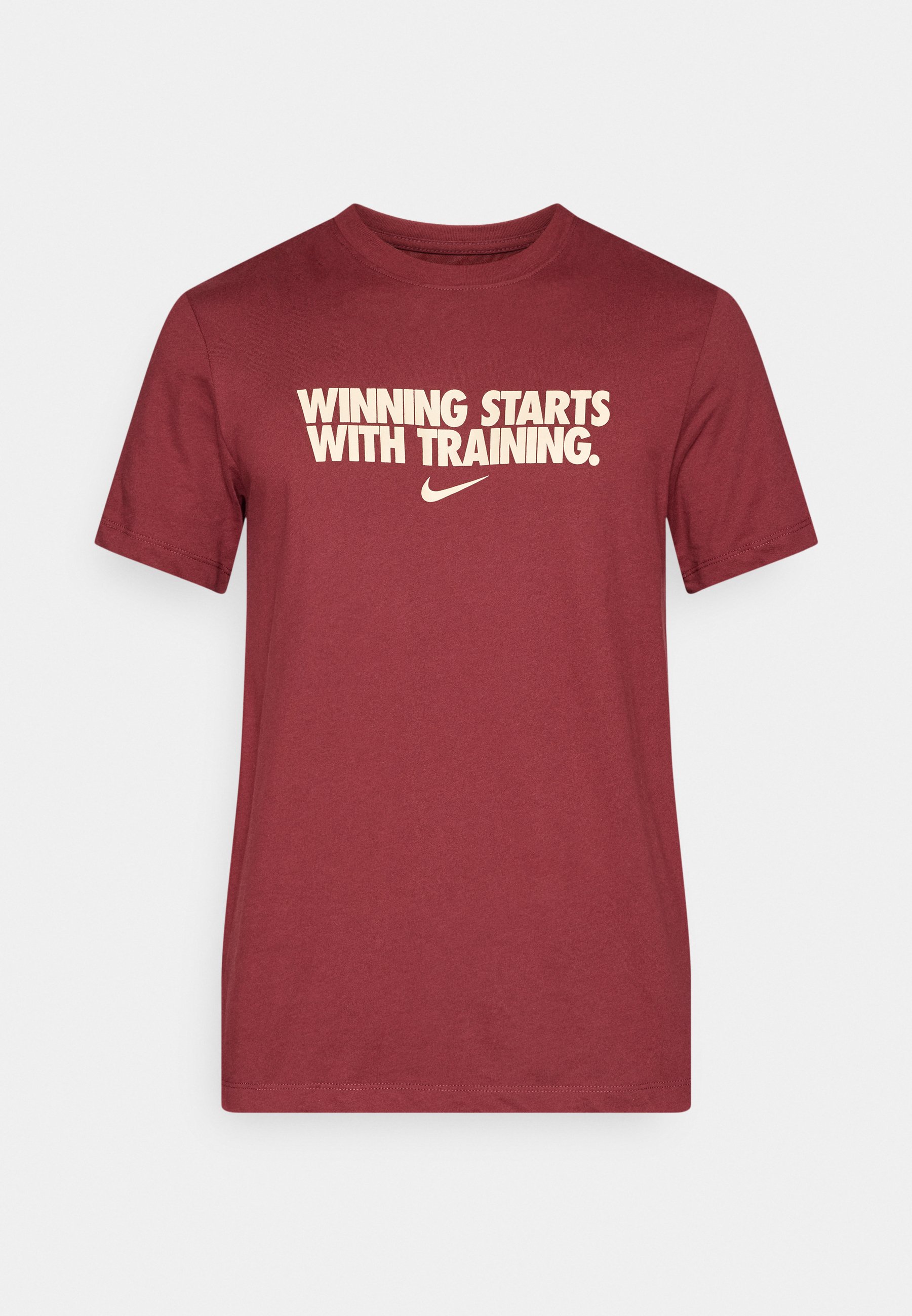 red nike running shirt