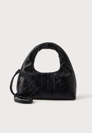 EMBLEM PUFFER BAG WITH STRAP - Torba preko tijela - black