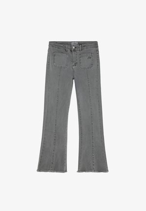 Scalpers, SCALPERS SCFLARE PANTS GIRLS - Vaqueros a campana - grey