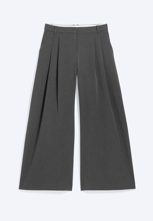 Weekday, PLEATED SUITING TROUSERS - Wide leg - dark grey