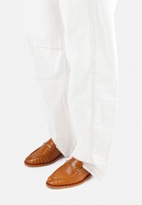 NEXT WAGON - Ankle strap ballet pumps - toffee
