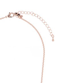 Roze gouden kettingarmband met een karabijnhaak en een verlengkettinkje. Bevat fijne schakels en een kleine druppelaccent op de verlenger.