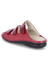 TKEES Punta Cuadrada Elle Para Mujer, Rojo