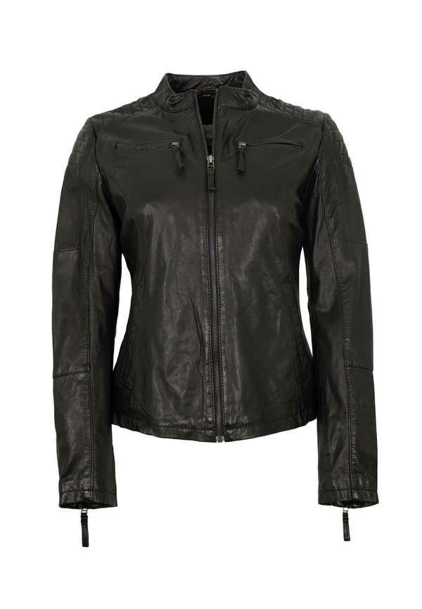 Lederjacke - schwarz