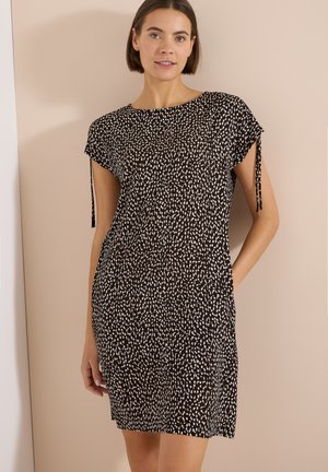 Cecil, KNEE-LENGTH DRESS WITH CAPSLEEVES - Jerseykjole - brown cacao