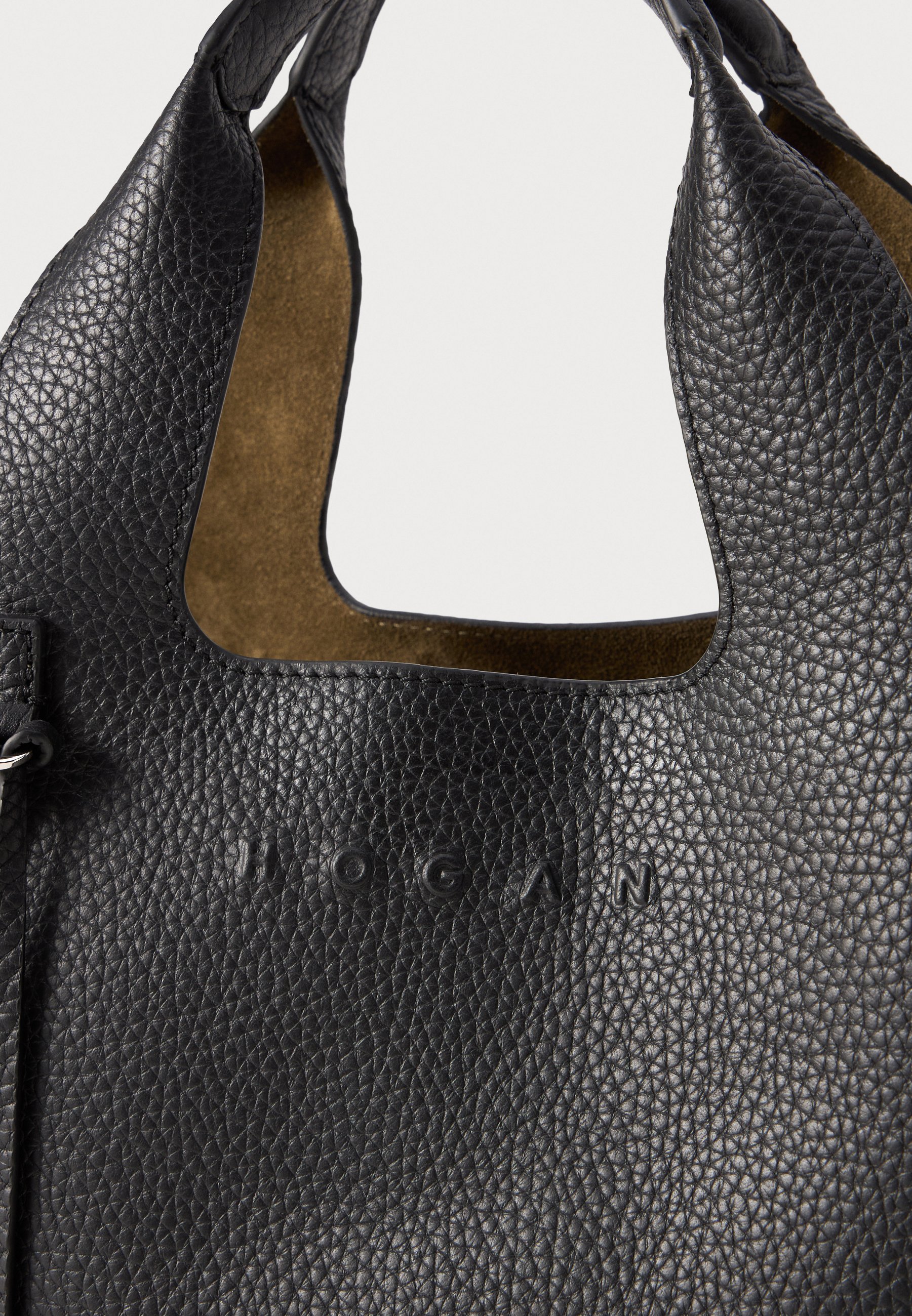 HOGAN ブラックレザー バッグ HOGAN ブラックレザー バッグ