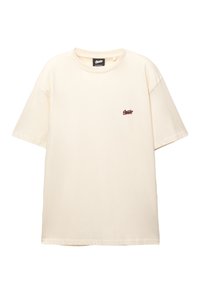 WITH LOGO - T-shirt imprimé - mottled beige