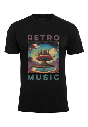 Cotton Prime RETRO MUSIC - Print T-shirt - lila