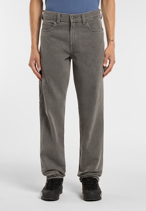 Relaxed fit jeans - grey wash tinted