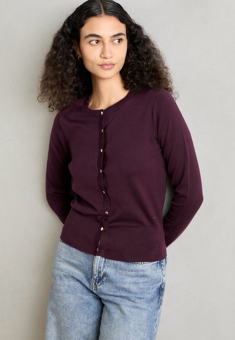 Lindex ANNA - Cardigan - dark lilac