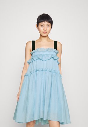 Brogger EMILY MINI DRESS WRONG - Koktailové šaty/večierkové šaty - beige/black checkerboard print