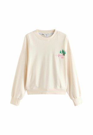 Sweatshirt - ecru white