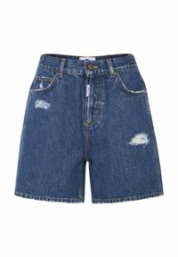 BASERRE - Shorts vaqueros - meduim blue wash