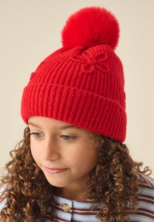 Next, POM FLOWER BEANIE - Beanie - red