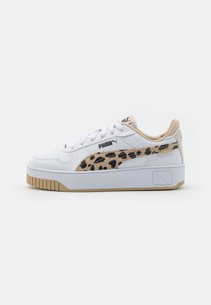 CARINA STREET - Matalavartiset tennarit - white/granola/black