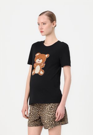 OLMTERESA LIFE TEDDY - T-shirts med print - black
