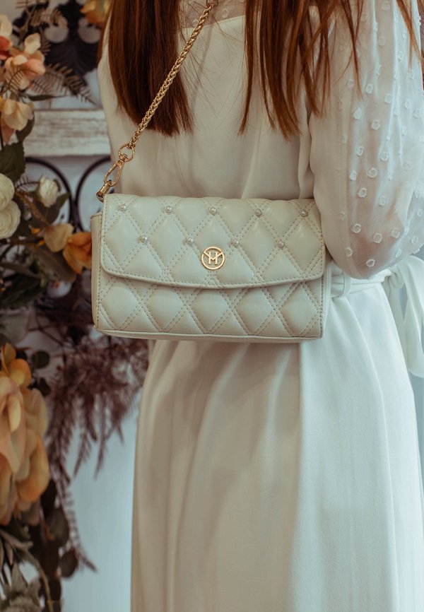 PEARL QUILTED - Umhängetasche - weiss