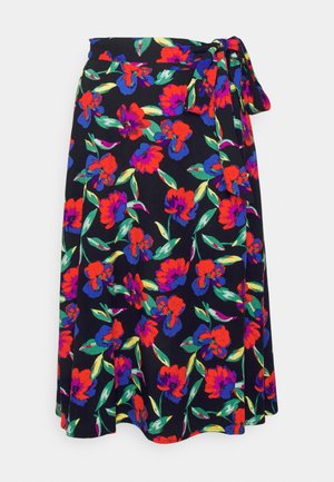 Even&Odd, MIDI SKIRT WITH SHELL FABRIC - Jupe trapèze - multicoloured