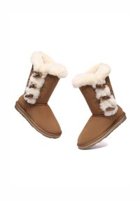 EVERAU AUSTRALIA ASHY HORN TOGGLE BUTTONS - Snowboot/Winterstiefel - chestnut