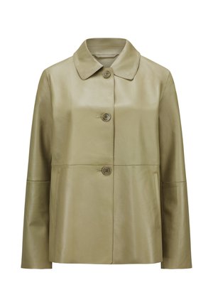 MSBELL - Leather jacket - hell khaki