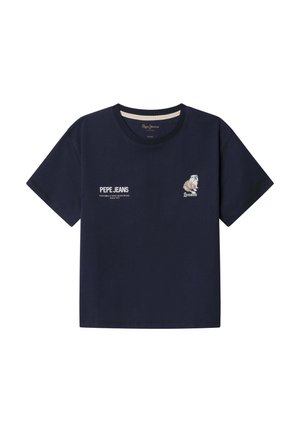 T-shirt print - navy