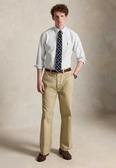 Polo Ralph Lauren CUSTOM FIT STRIPED OXFORD SHIRT - Πουκάμισο -  white/blue multi