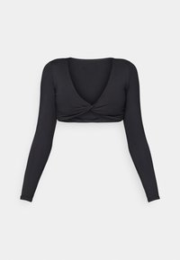PURELUXE BUILT IN BRA BOLERO - Bluză cu mânecă lungă - black