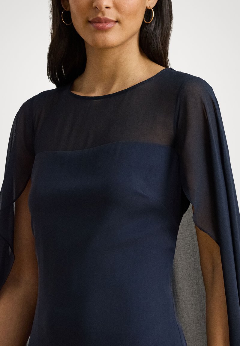 Haut Noir à Col Haut Avec Perles Just Elegance Taille M - Occasion Très Bon état