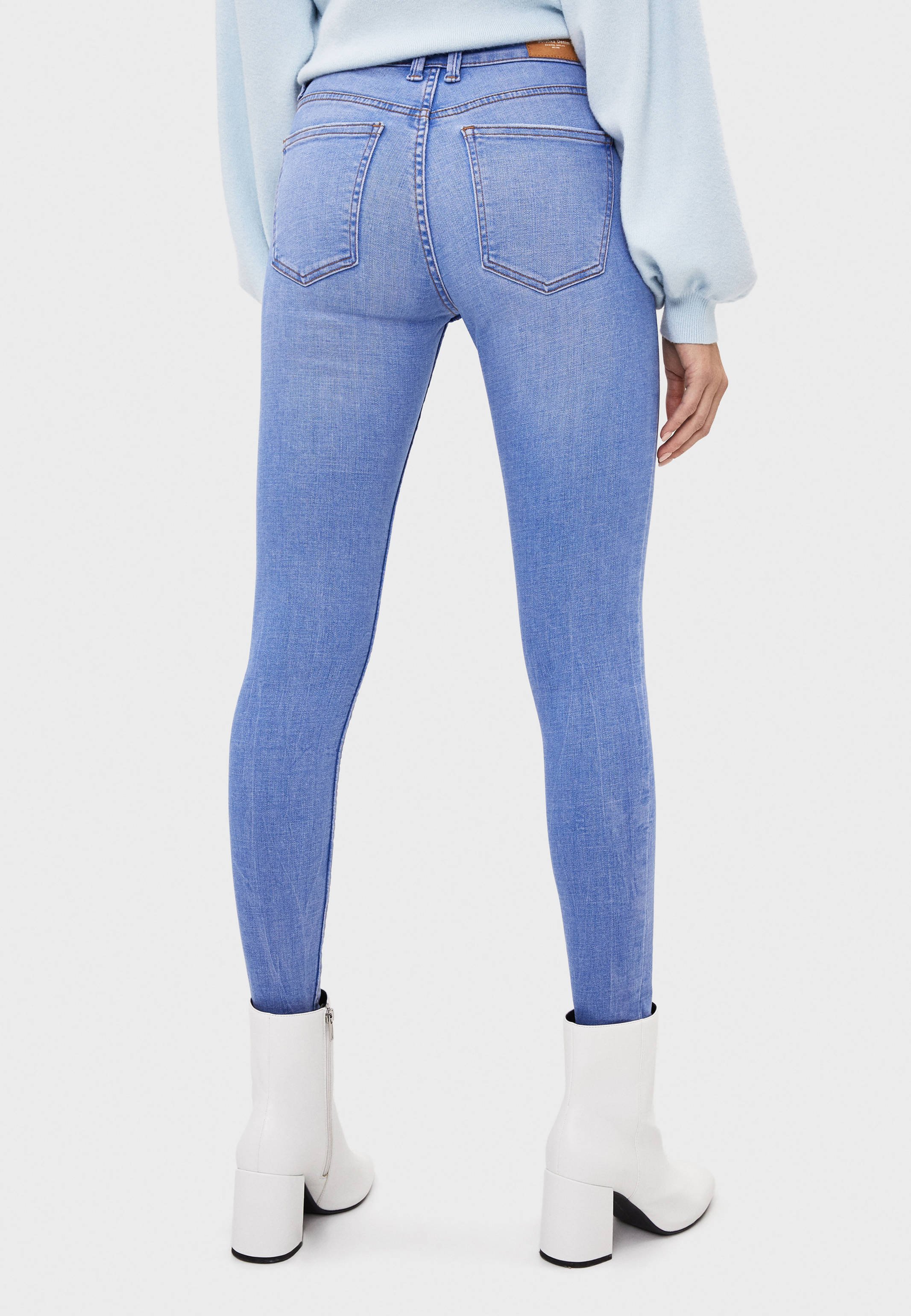 Bershka Jeans Skinny Fit - blue/hellblau - Zalando.de