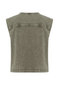 Cream Vesta - heavy washed green