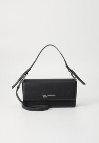 LOGO TOP HANDLE - Handbag - black