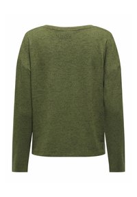 JDY V-AUSSCHNITT - Strickpullover - winter moss