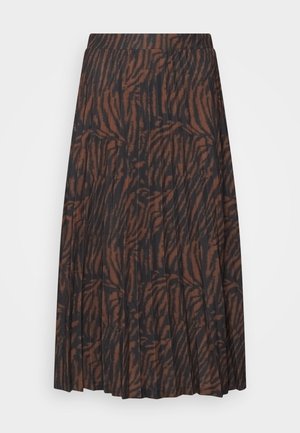 PLEAT SKIRT - Plisovaná sukně - brown