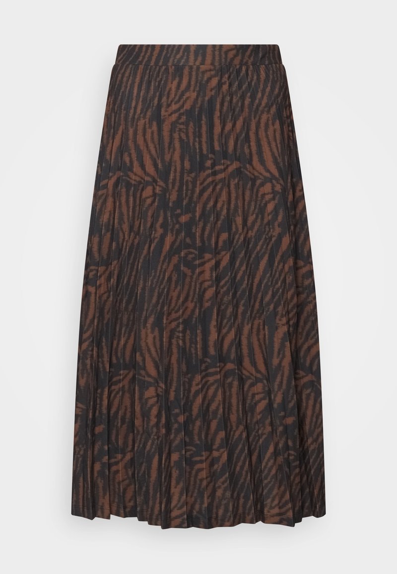 Marks & Spencer PLEAT SKIRT Klostuotas sijonas brown/ruda Zalando.lt
