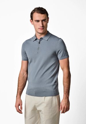 PROFUOMO THE LUXURY BASIC - Polo - grey blue