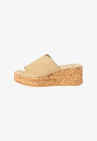 Ikke valgt, beige suede