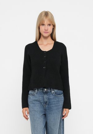 JDYLEA LIFE BUTTON CARDIGAN - Cardigan - black