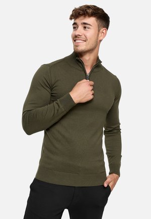 INDICODE JEANS GORE - Strickpullover - army