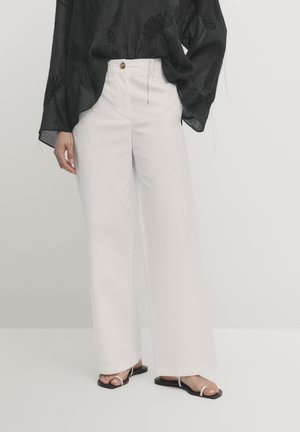 Massimo Dutti Pantalon classique - white
