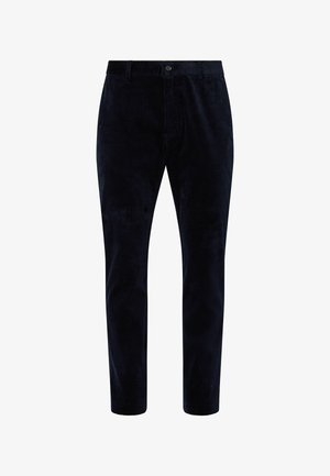 LIU JO, LIU JO SLIM FIT VELVET TROUSERS - Chino - dark blue
